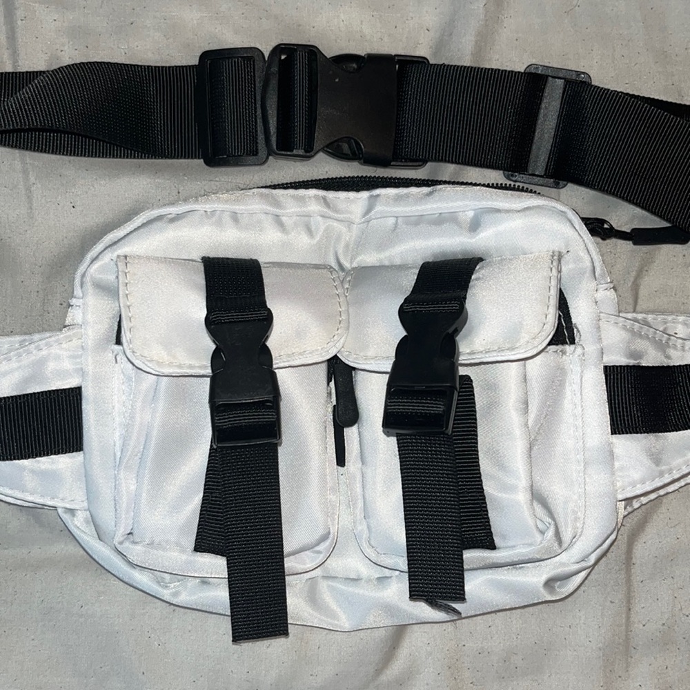 White and Black Techwear bag